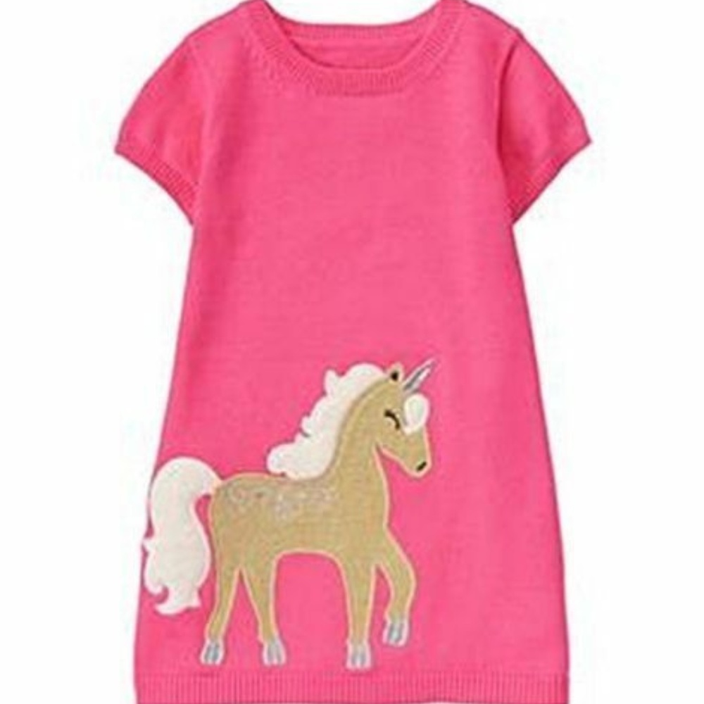 Gymboree Girls Unicorn Dress 6-12 12-18 18-24 NEW